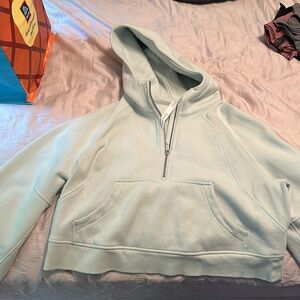 Lululemon cropped half zip scuba sweatshirt